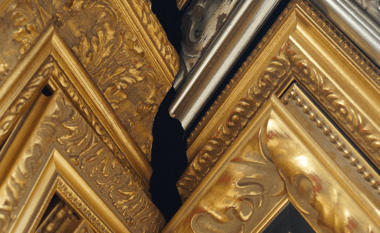 Cadre à Part Annecy - exemple de Baguette carre bois ancien moulure doré